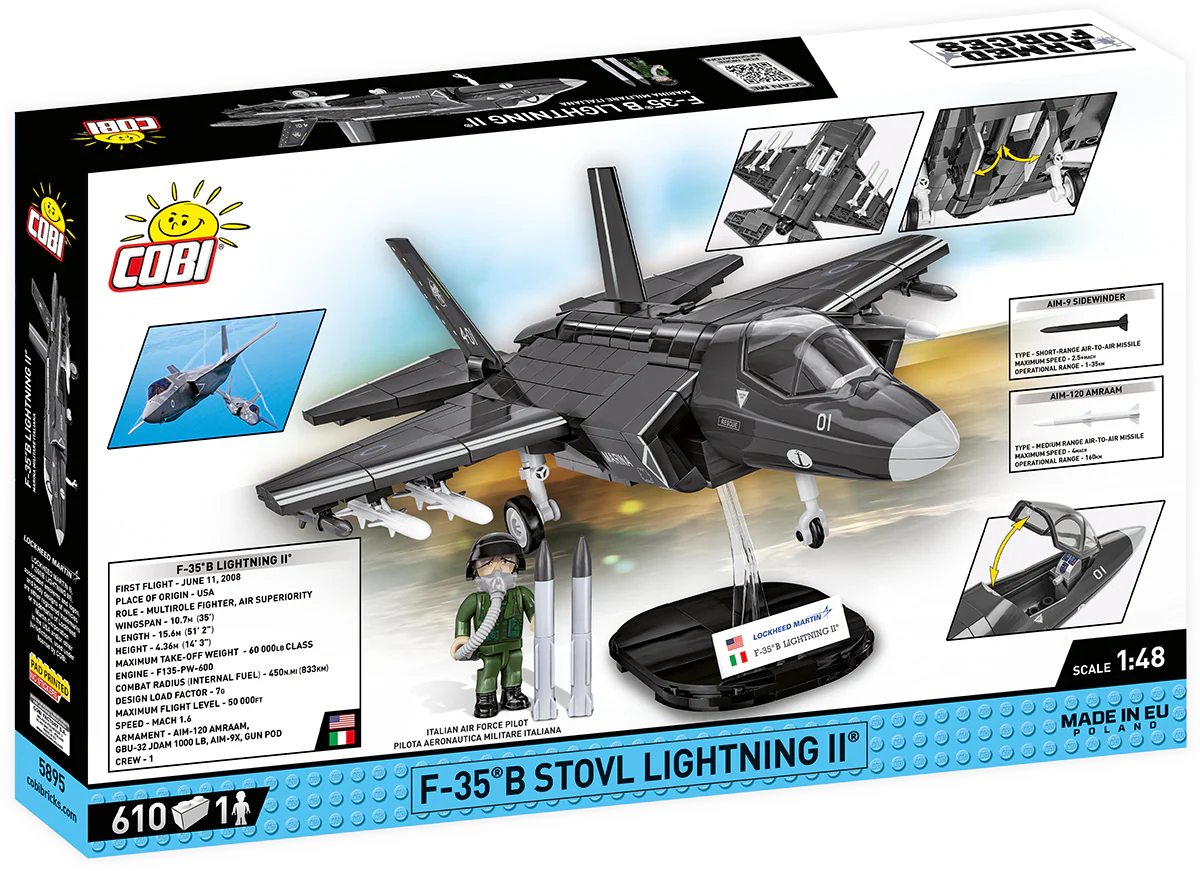F-35B STOVL Lightning II Fighter Jet: COBI Set #5895 - Image 2