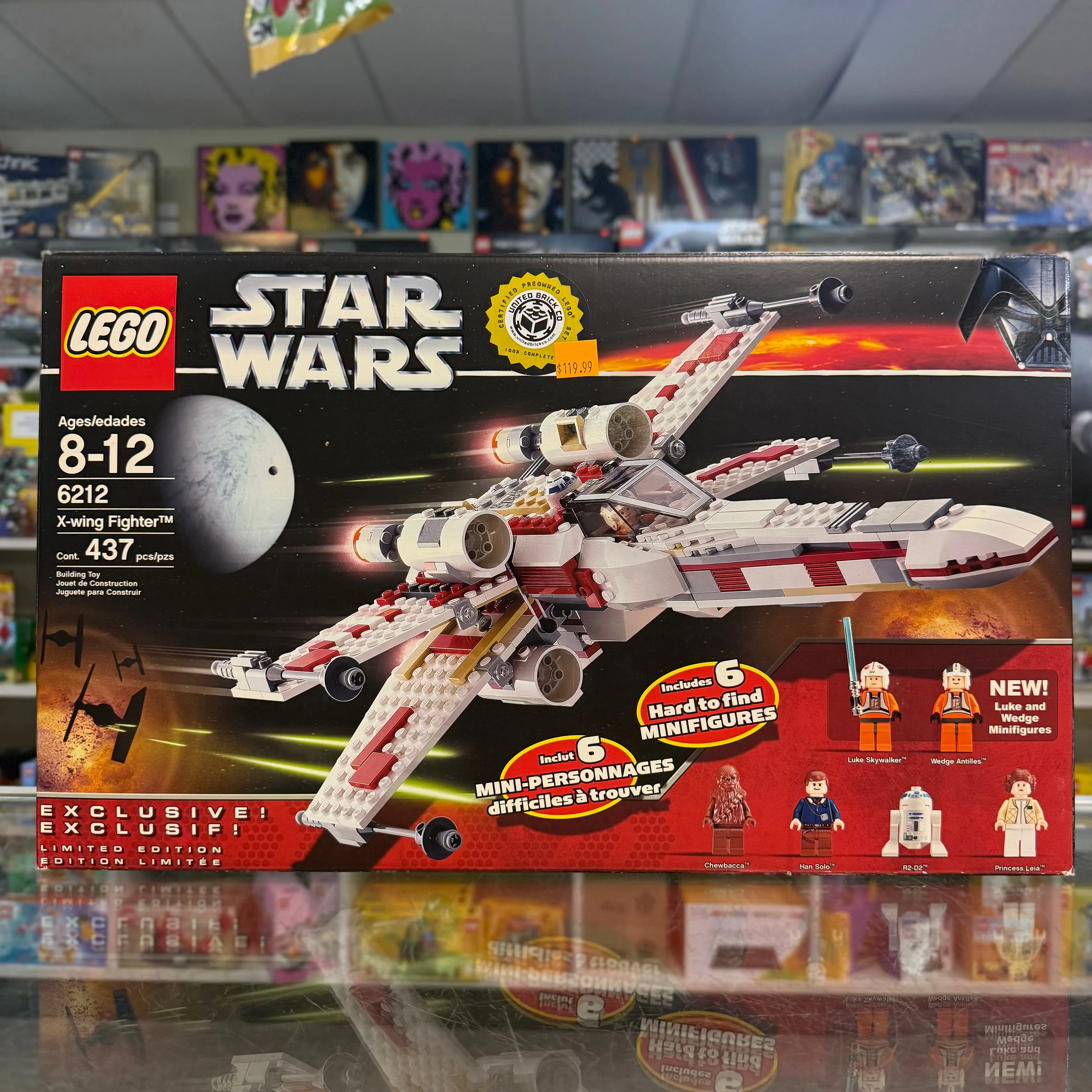6212 - X-wing Fighter - EMPTY BOX ONLY
