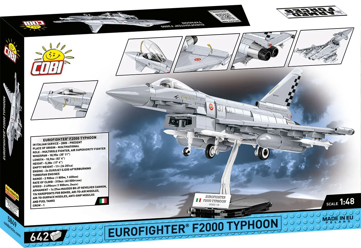 COBI Eurofighter F2000 Typhoon Fighter (Italy) : Set #5849 - Image 2
