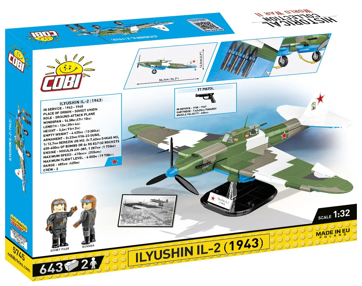 COBI Ilyushin IL-2 (1943): Set #5745 - Image 2