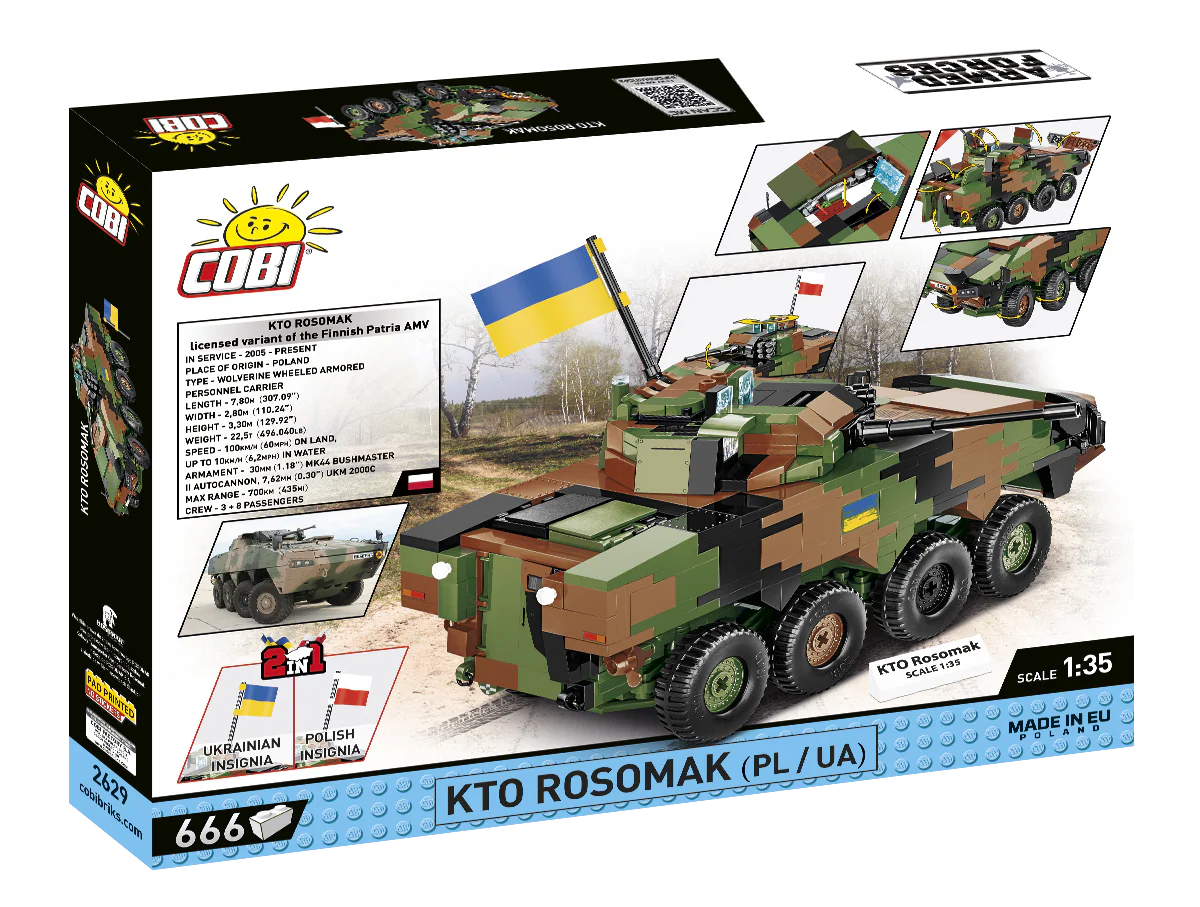 COBI KTO Rosomak (PL/UA) Multi-Role Vehicle : Set #2629 - Image 2