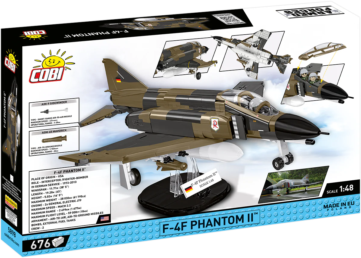 COBI F-4F Phantom II Jet Fighter: Set #5898 - Image 2