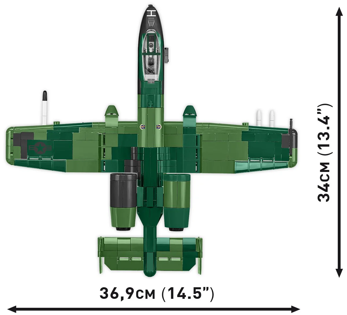 A-10 Thunderbolt II Warthog Attack Aircraft: COBI Set #5856 - Image 3
