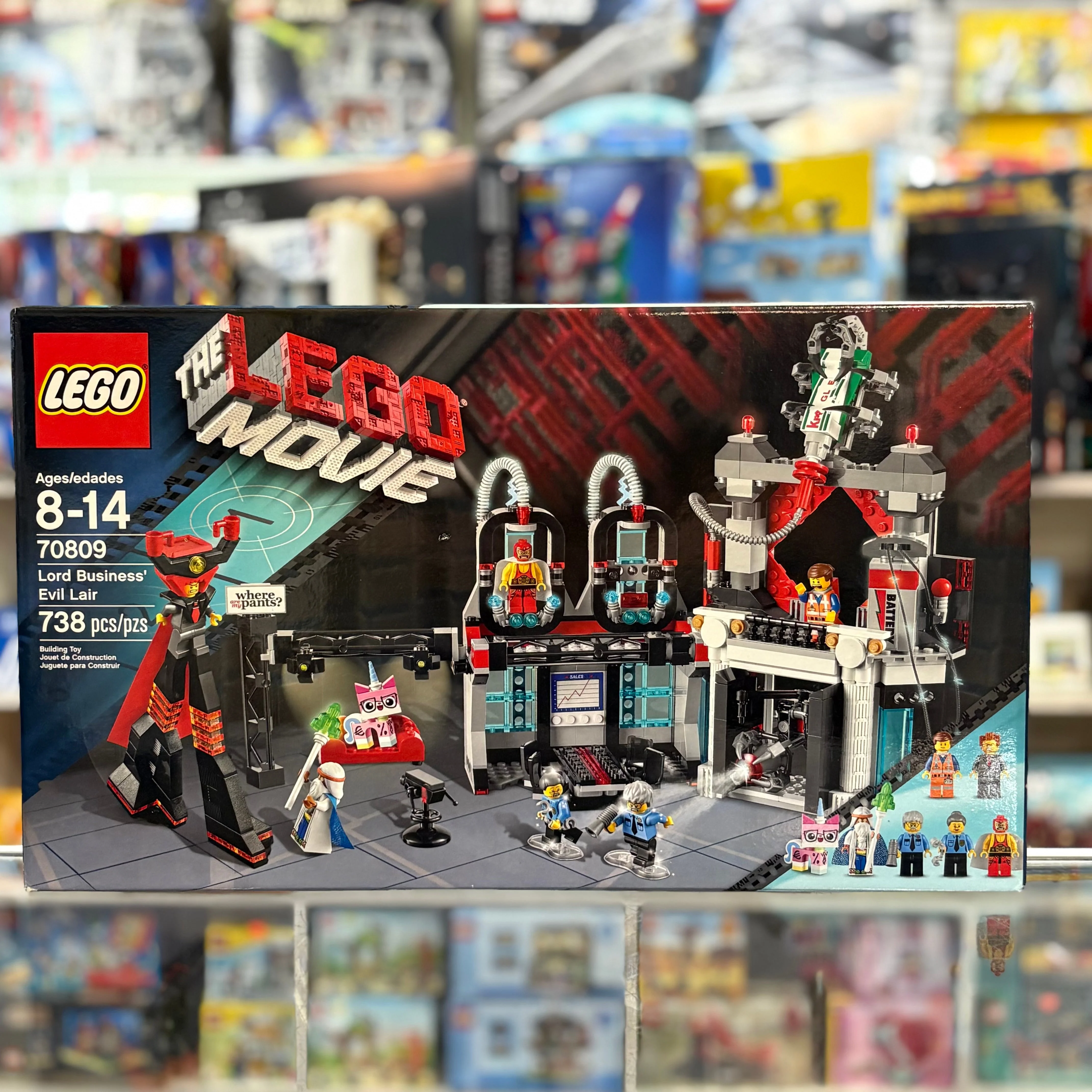 70809 - Lord Business' Evil Lair - EMPTY BOX ONLY