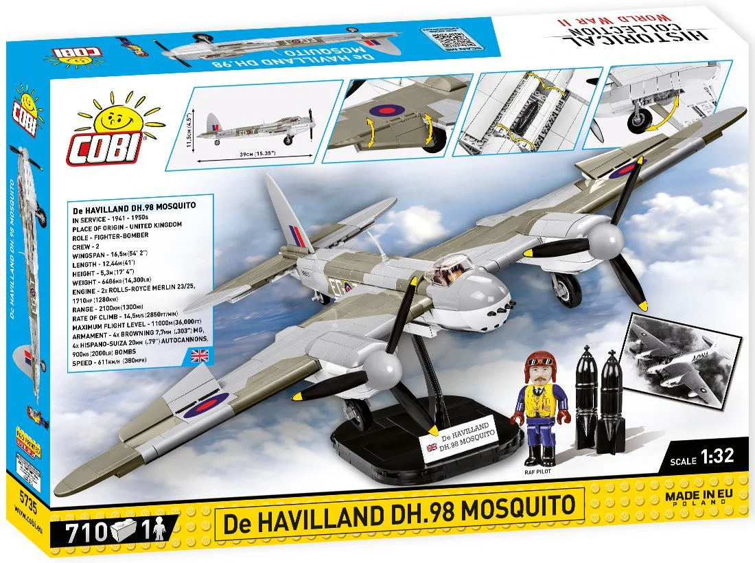 COBI De Havilland DH-98 Mosquito: Set #5735 - Image 2