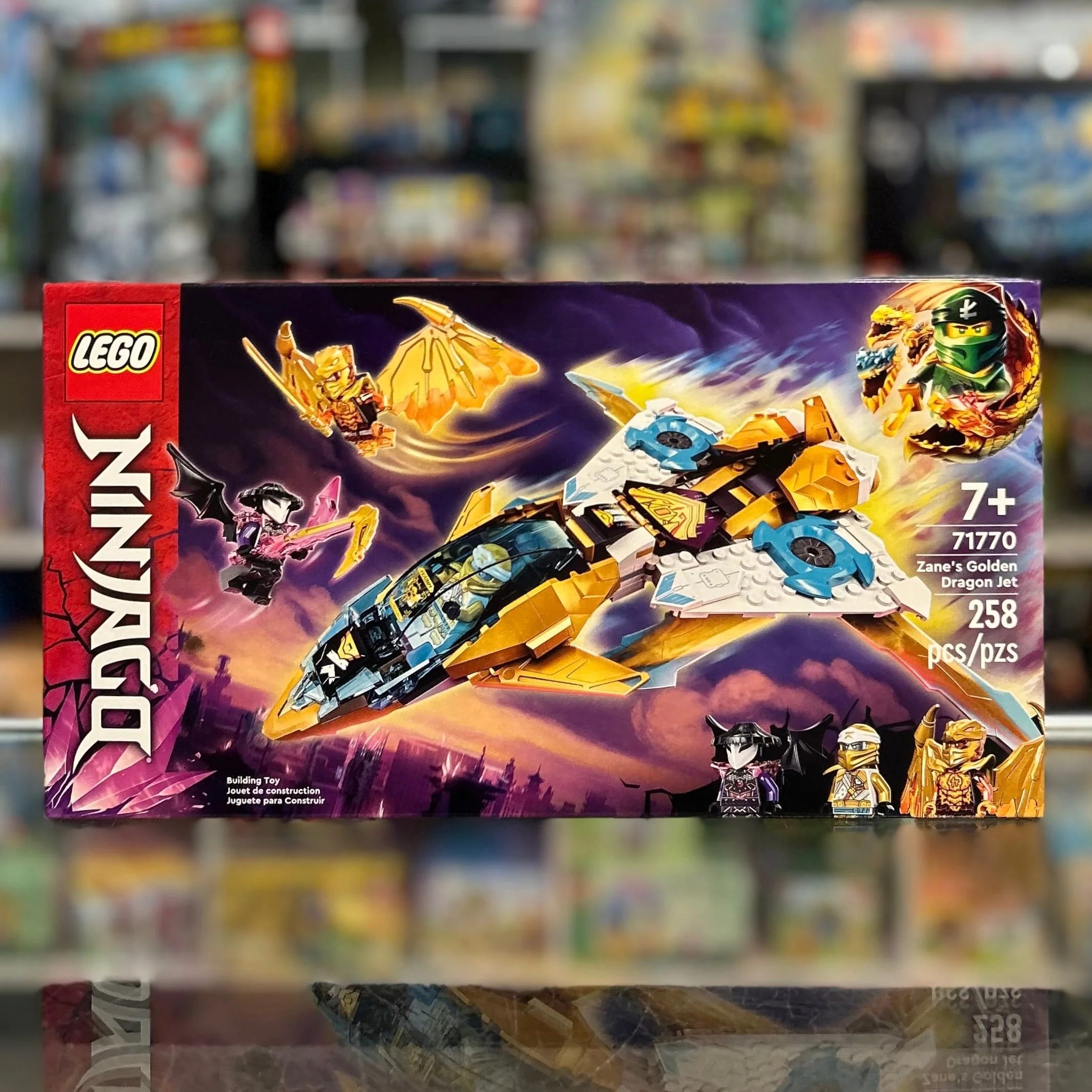 71770 - Zane's Golden Dragon Jet - EMPTY BOX ONLY