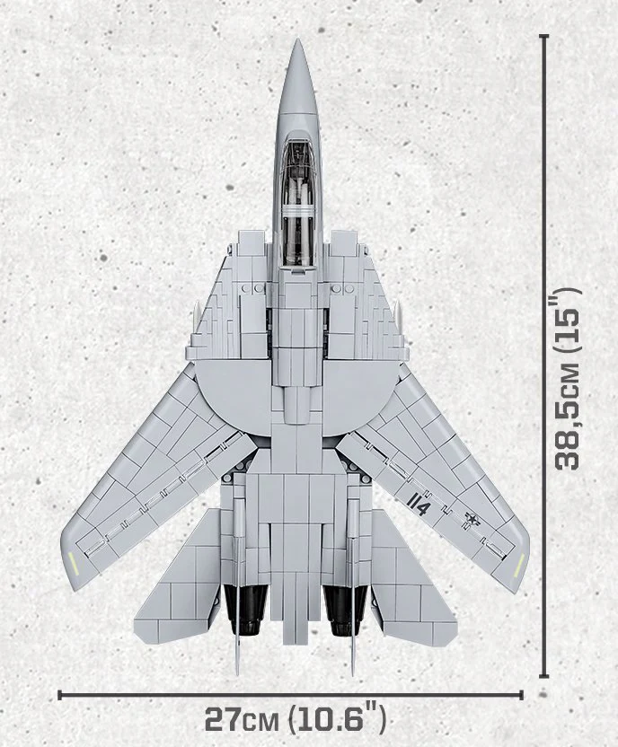 Top Gun F-14 Tomcat Fighter: COBI Set #5811a - Image 3