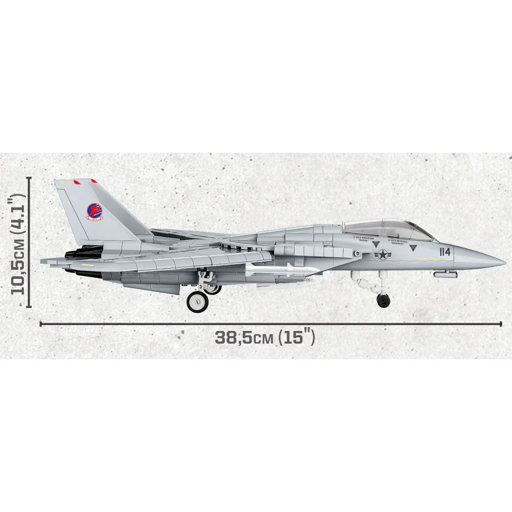 Top Gun F-14 Tomcat Fighter: COBI Set #5811a - Image 8