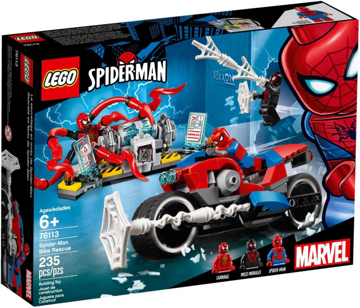 76113 - Spider-Man Bike Rescue - EMPTY BOX ONLY - Image 2