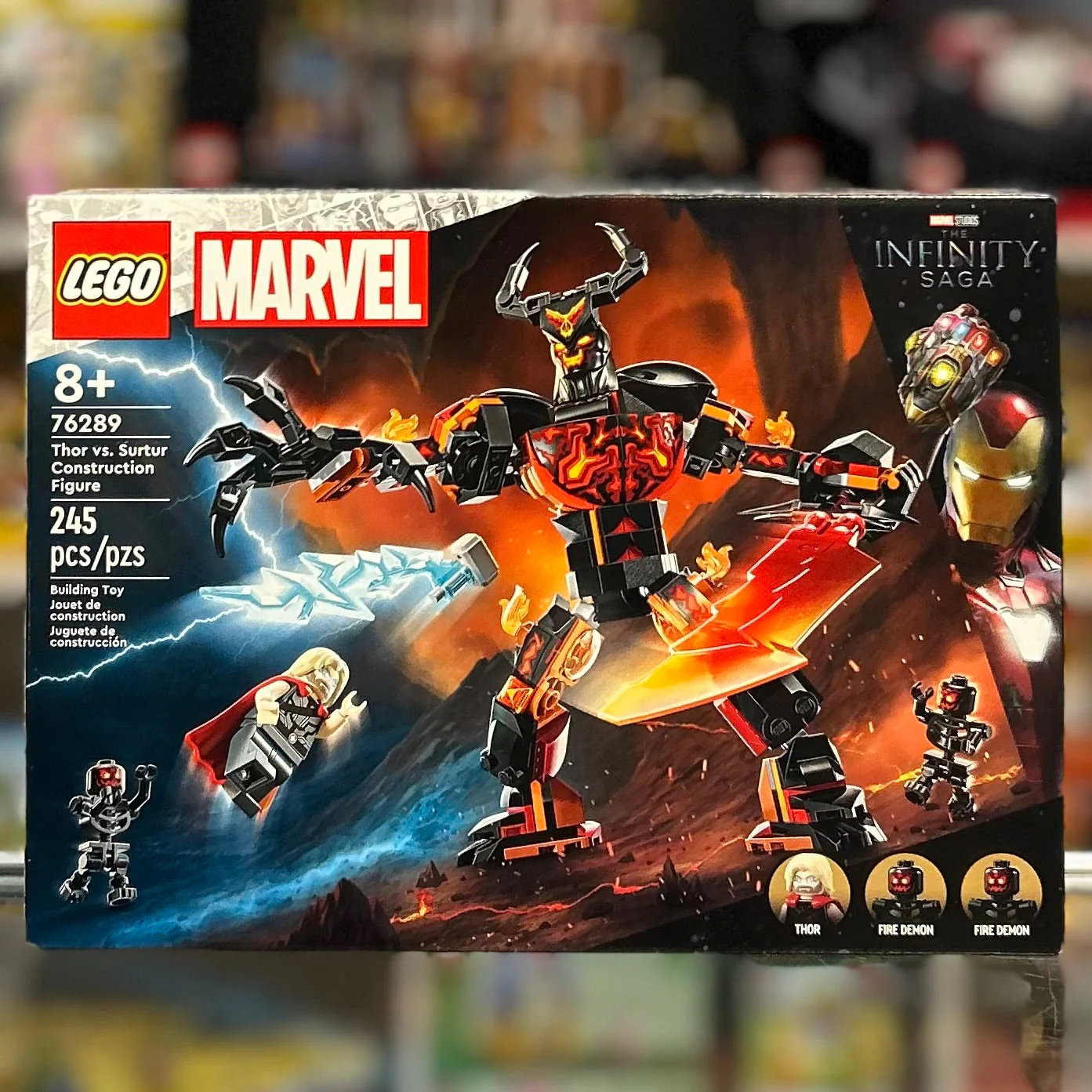 76289 - Thor vs. Surtur Construction Figure - EMPTY BOX ONLY