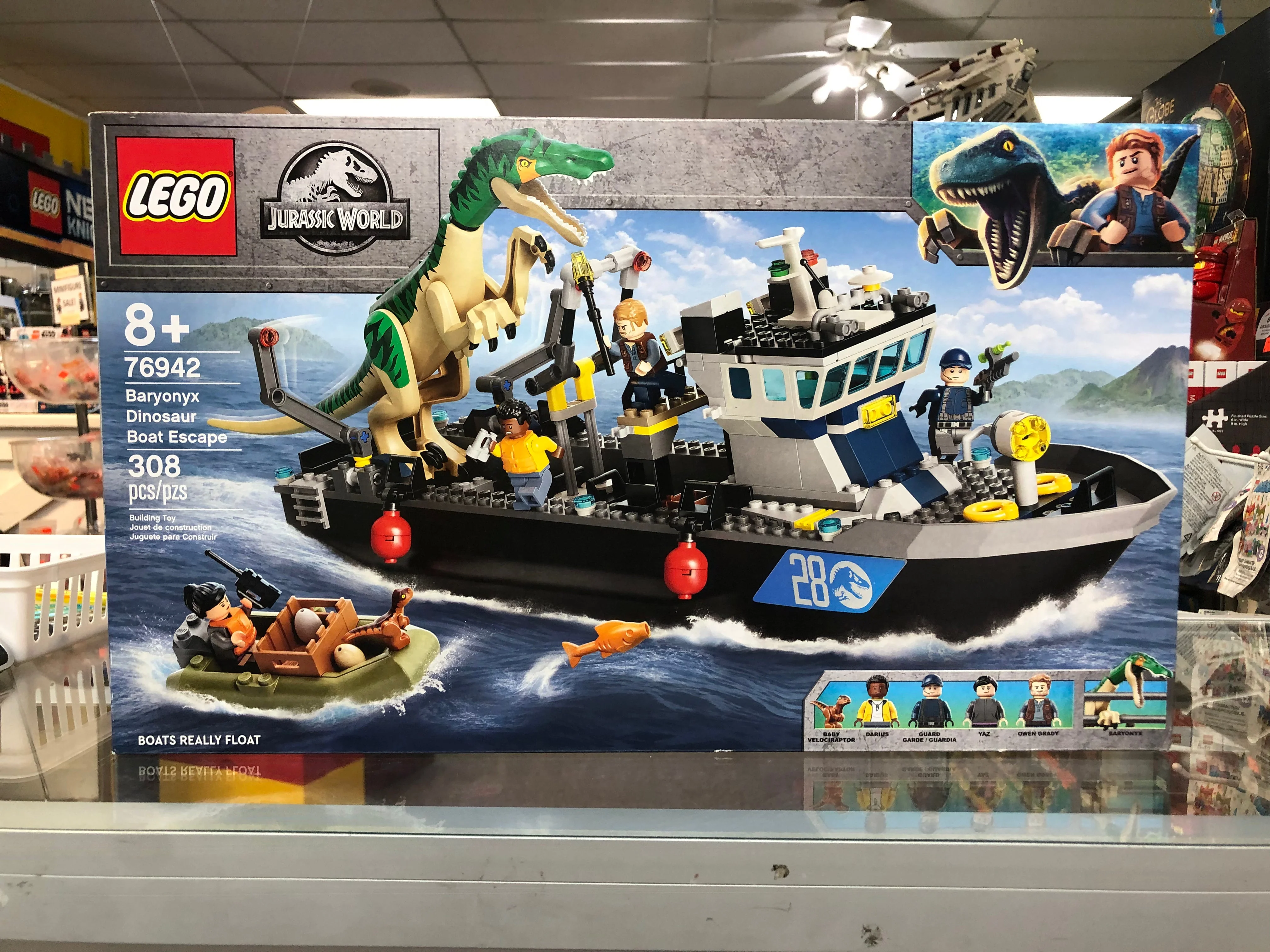 76942 - Baryonyx Dinosaur Boat Escape - EMPTY BOX ONLY