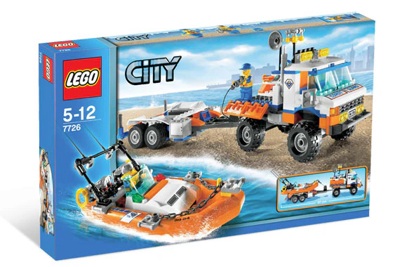 7726 - Coast Guard Truck with Speed Boat - EMPTY BOX ONLY