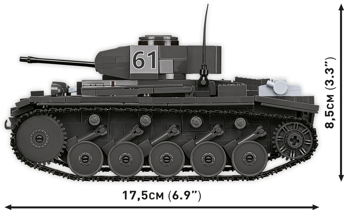 COBI PanzerKampWagen II Ausf. F Tank : Set #2597 - Image 3