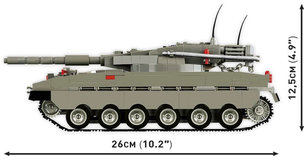 COBI Merkava MK.I/II Tank: Set #2621 - Image 3