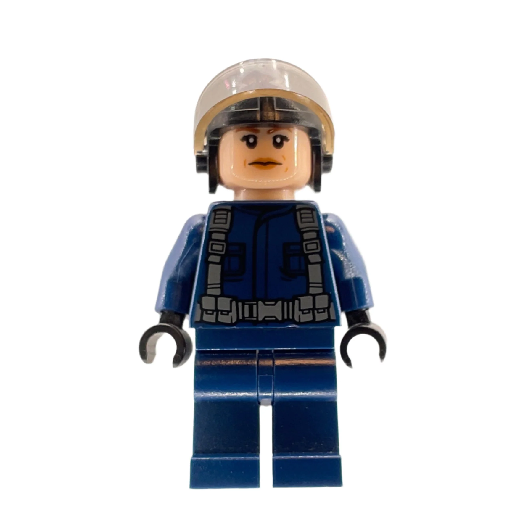 ACU Pilot, Female, Black Aviator Cap, jw038 - LEGO® Jurassic World Minifigure