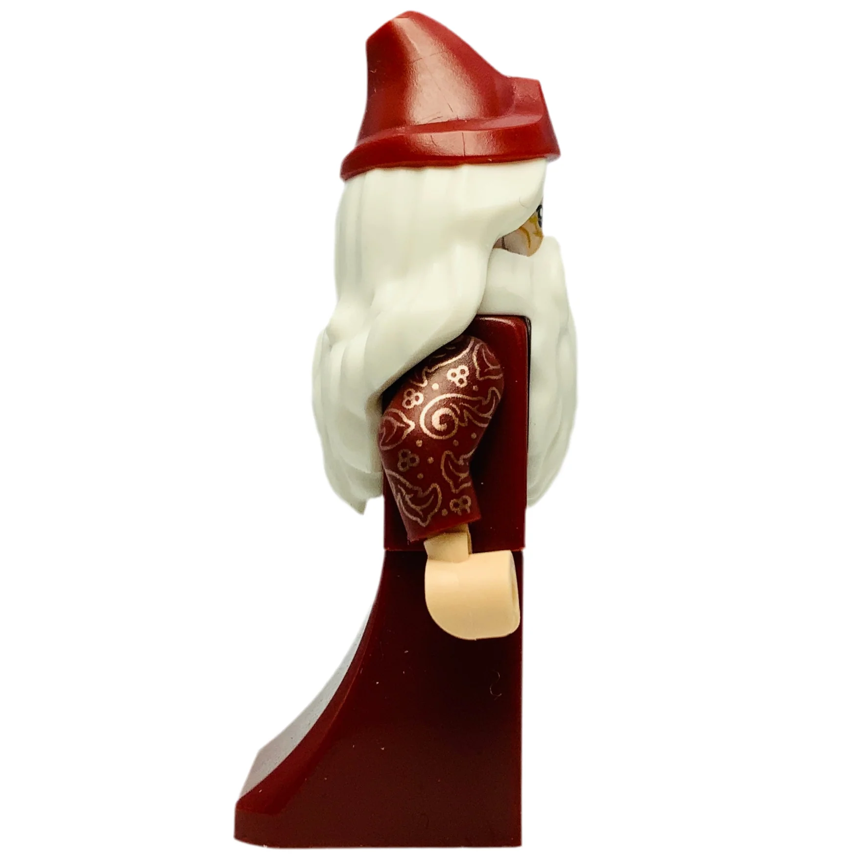 Albus Dumbledore - Dark Red Robe, White Hair, Printed Arms, hp488 - Image 3