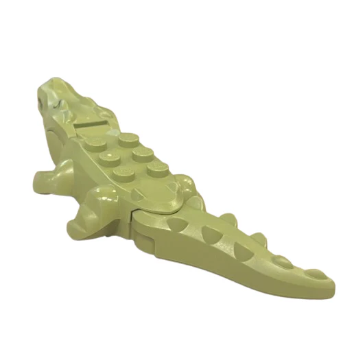 Alligator/Crocodile with Yellow Eyes and Red Technic Pin, 18904c06pb01 - LEGO® Animal - Image 3