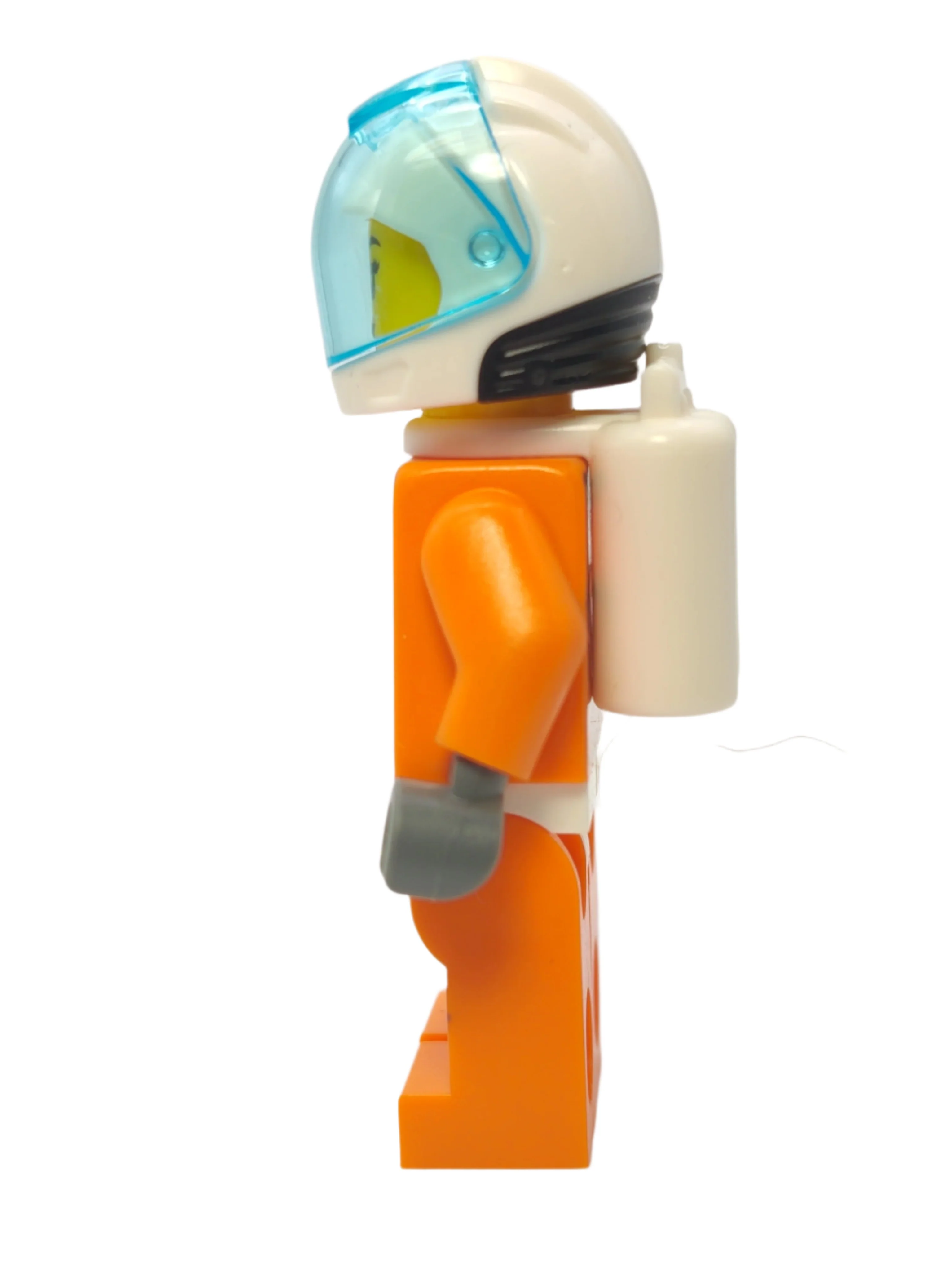 Astronaut - Orange Spacesuit with Dark Bluish Gray Lines and Open Mouth Smile, cty1065 - Image 2
