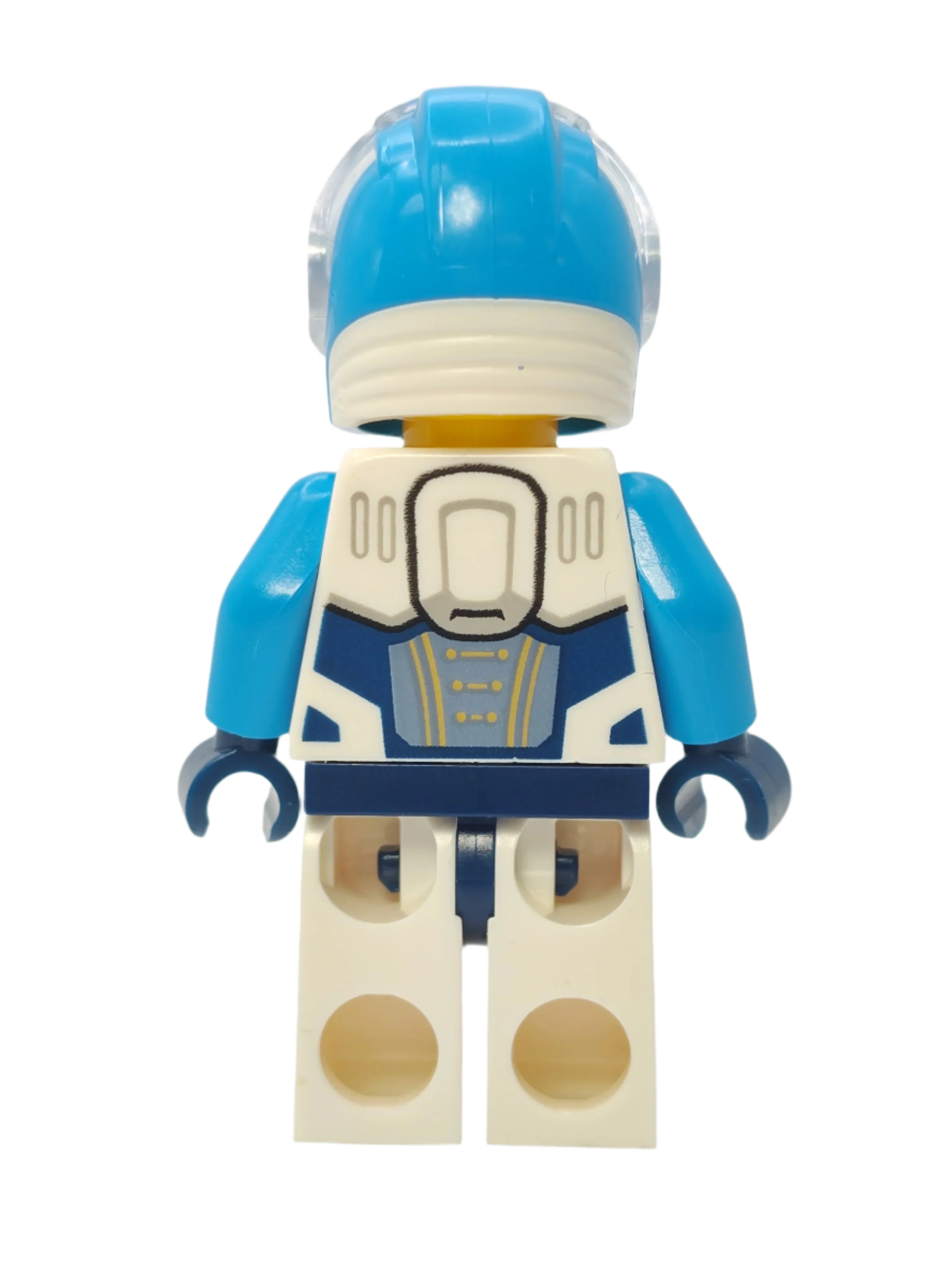 Astronaut - White Spacesuit with Dark Azure Arms and Smirk, cty1758 - Image 3