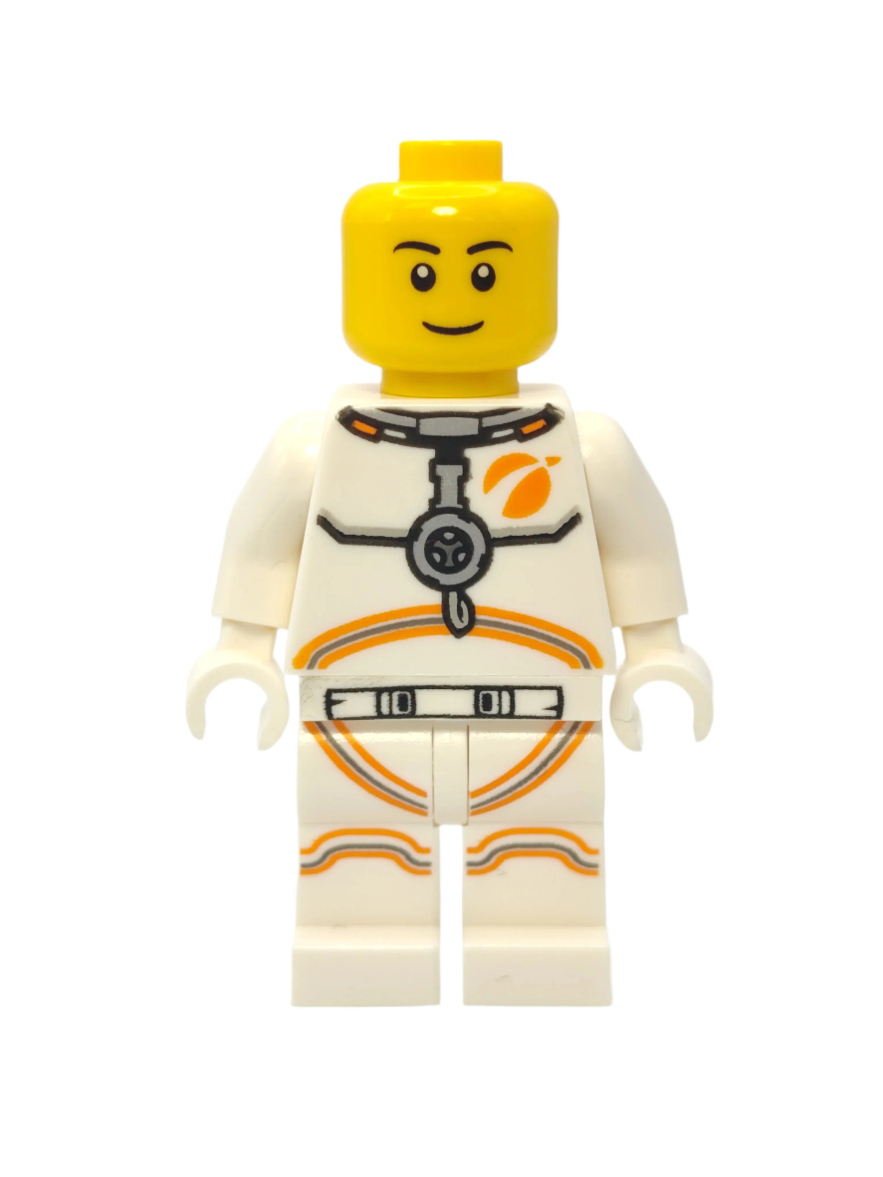 Astronaut - White Spacesuit with Orange Lines and Thin Grin, cty1076 - Image 2