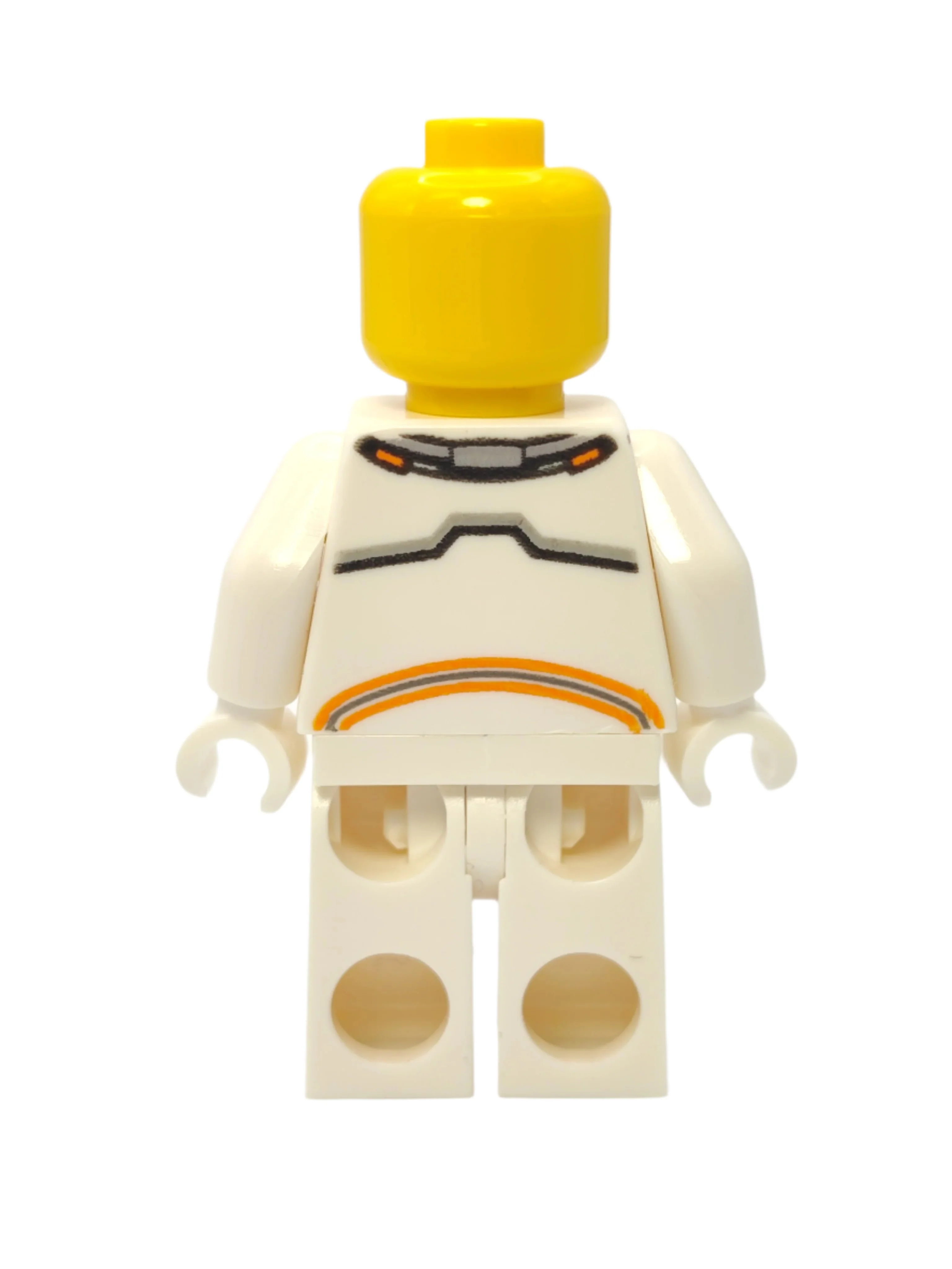Astronaut - White Spacesuit with Orange Lines and Thin Grin, cty1076 - Image 4