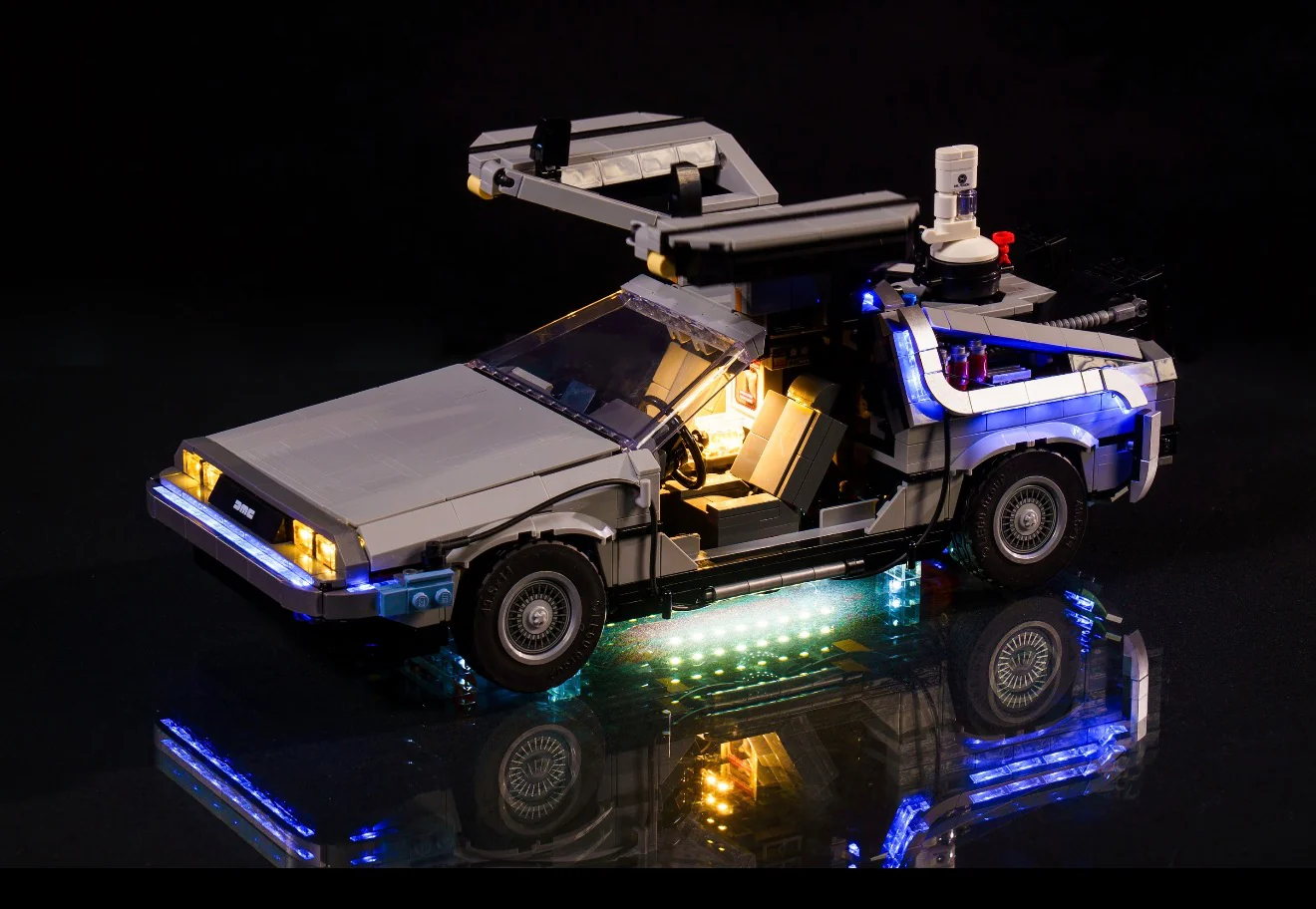 Back to the Future Time Machine 10300 Custom Lighting Kit for LEGO® Set - Image 2