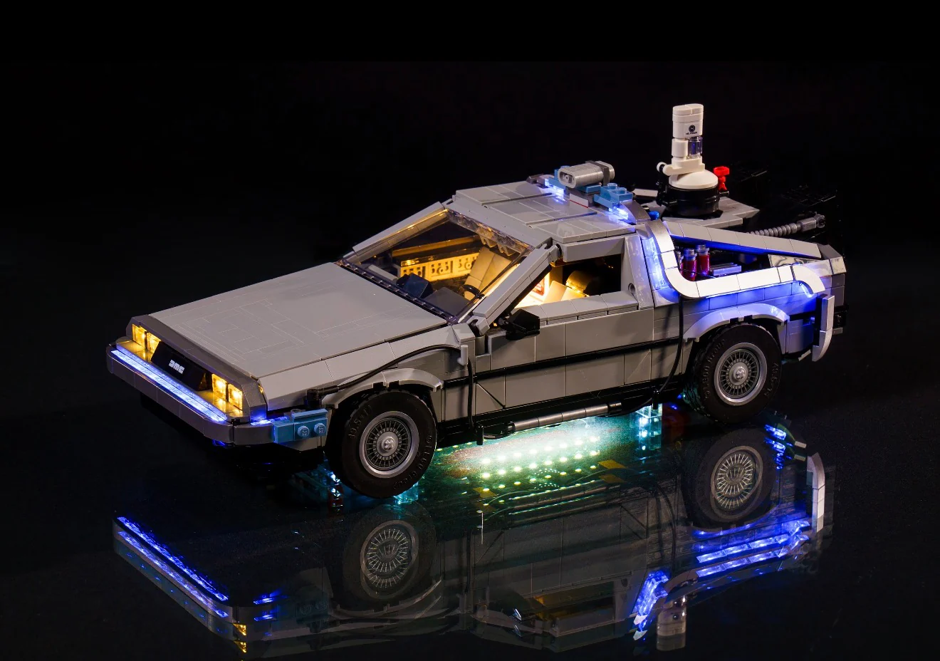 Back to the Future Time Machine 10300 Custom Lighting Kit for LEGO® Set - Image 20