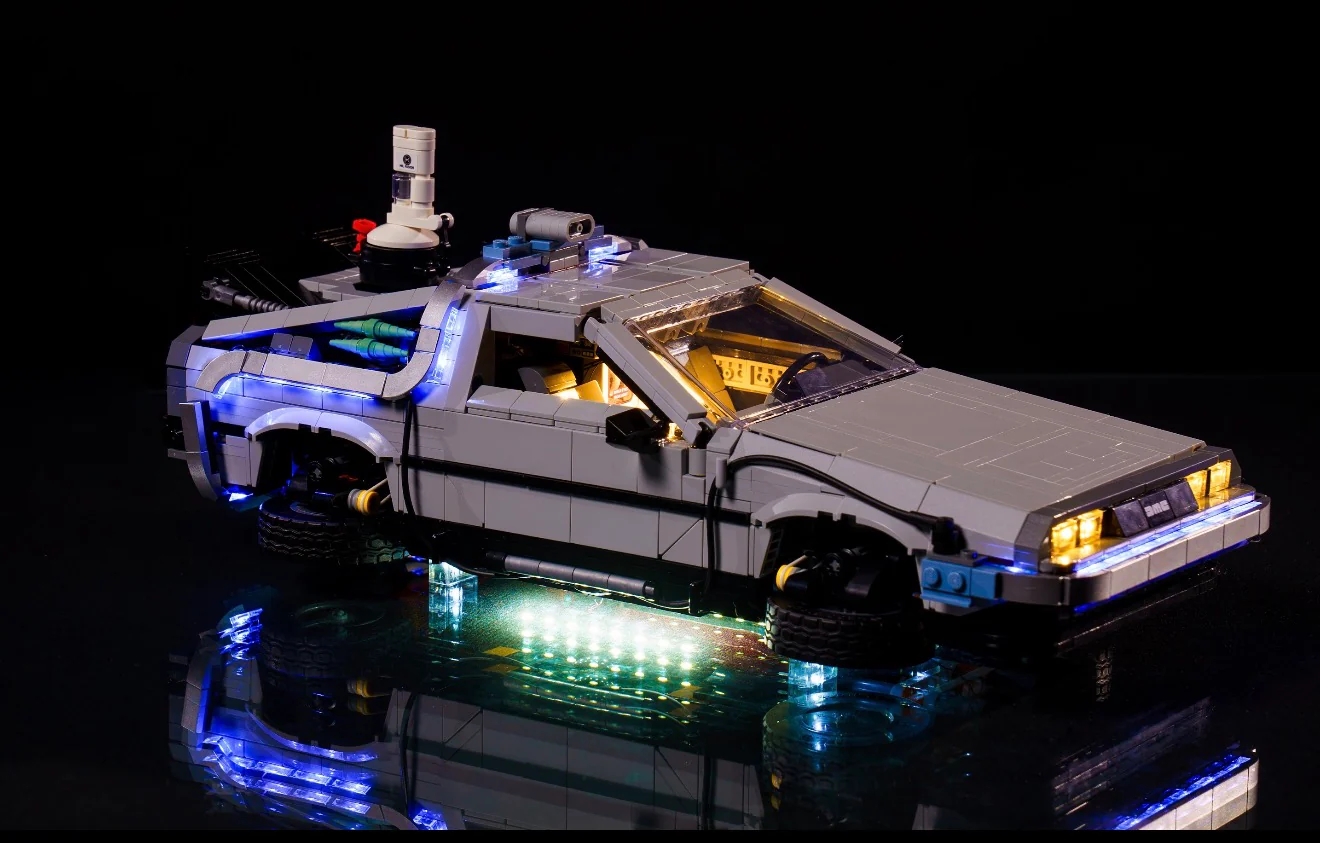Back to the Future Time Machine 10300 Custom Lighting Kit for LEGO® Set - Image 6