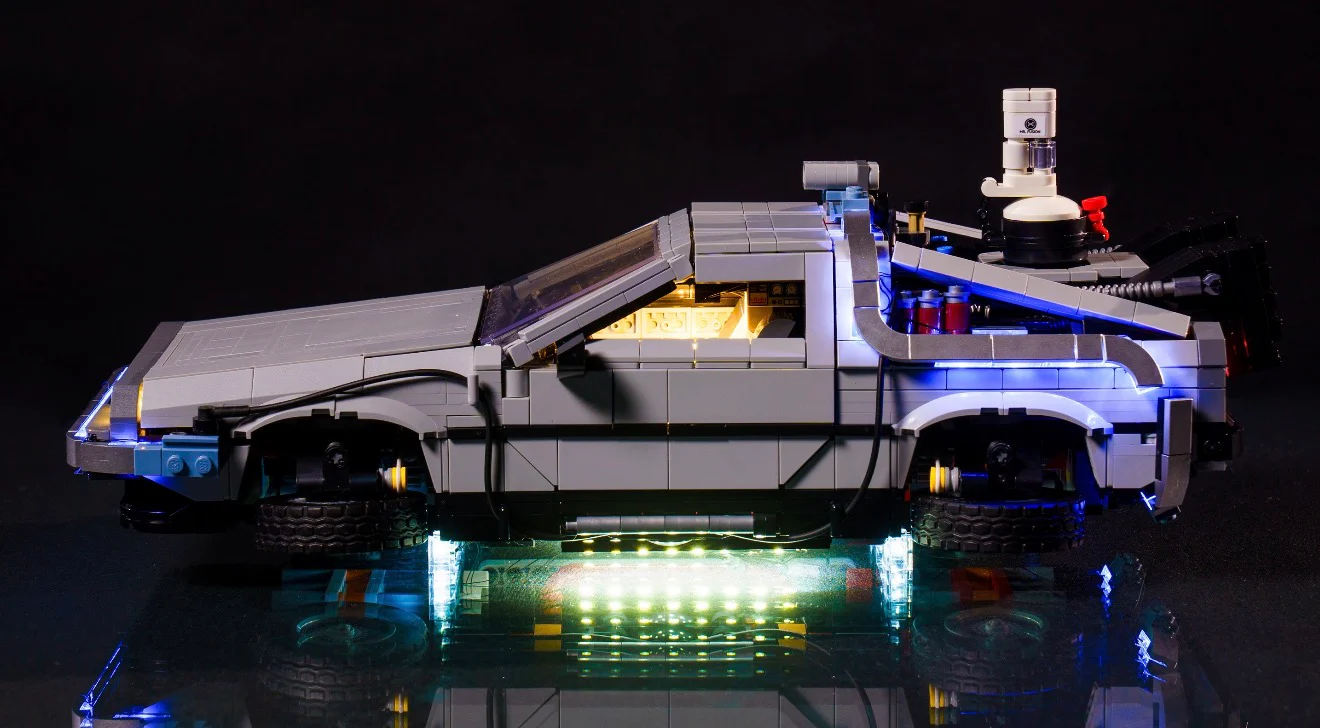 Back to the Future Time Machine 10300 Custom Lighting Kit for LEGO® Set - Image 8