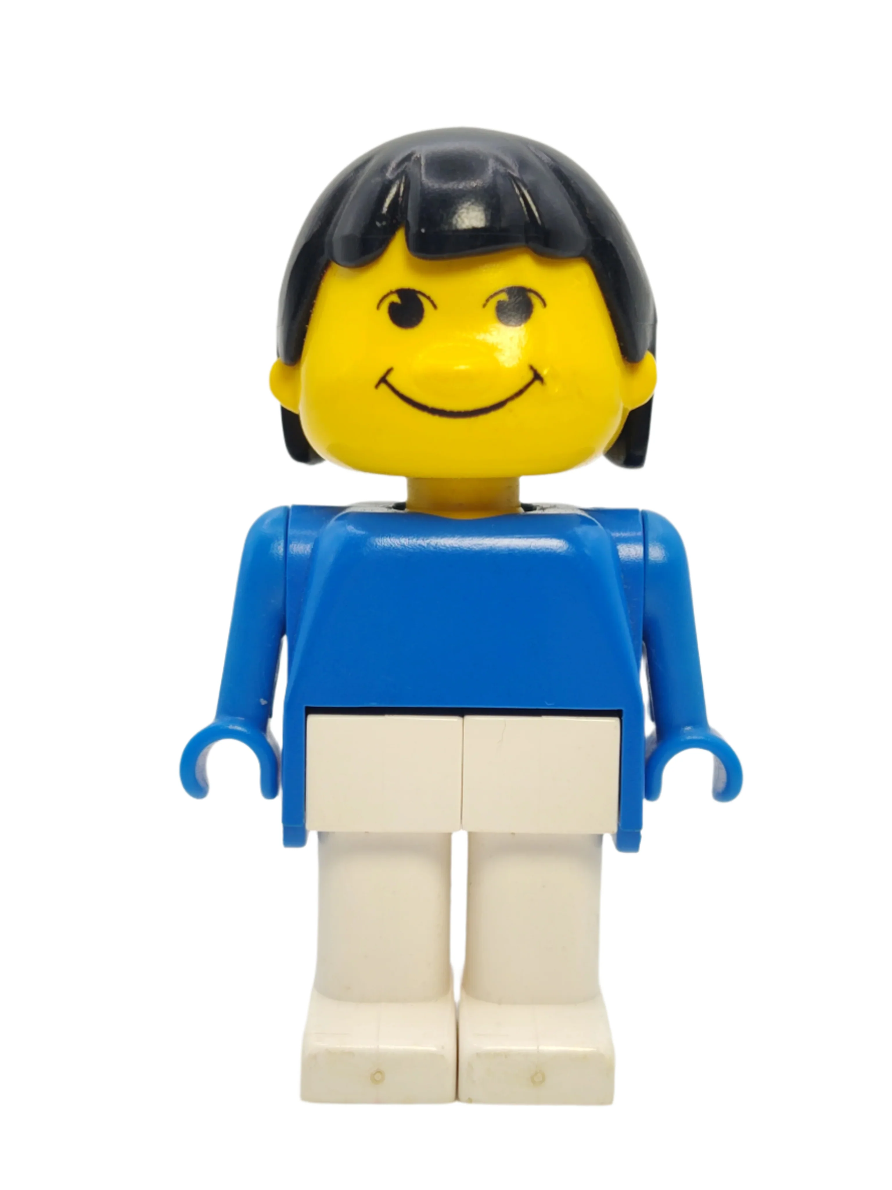Basic Figure Human Girl Blue - White Legs and Black Hair, fab13d