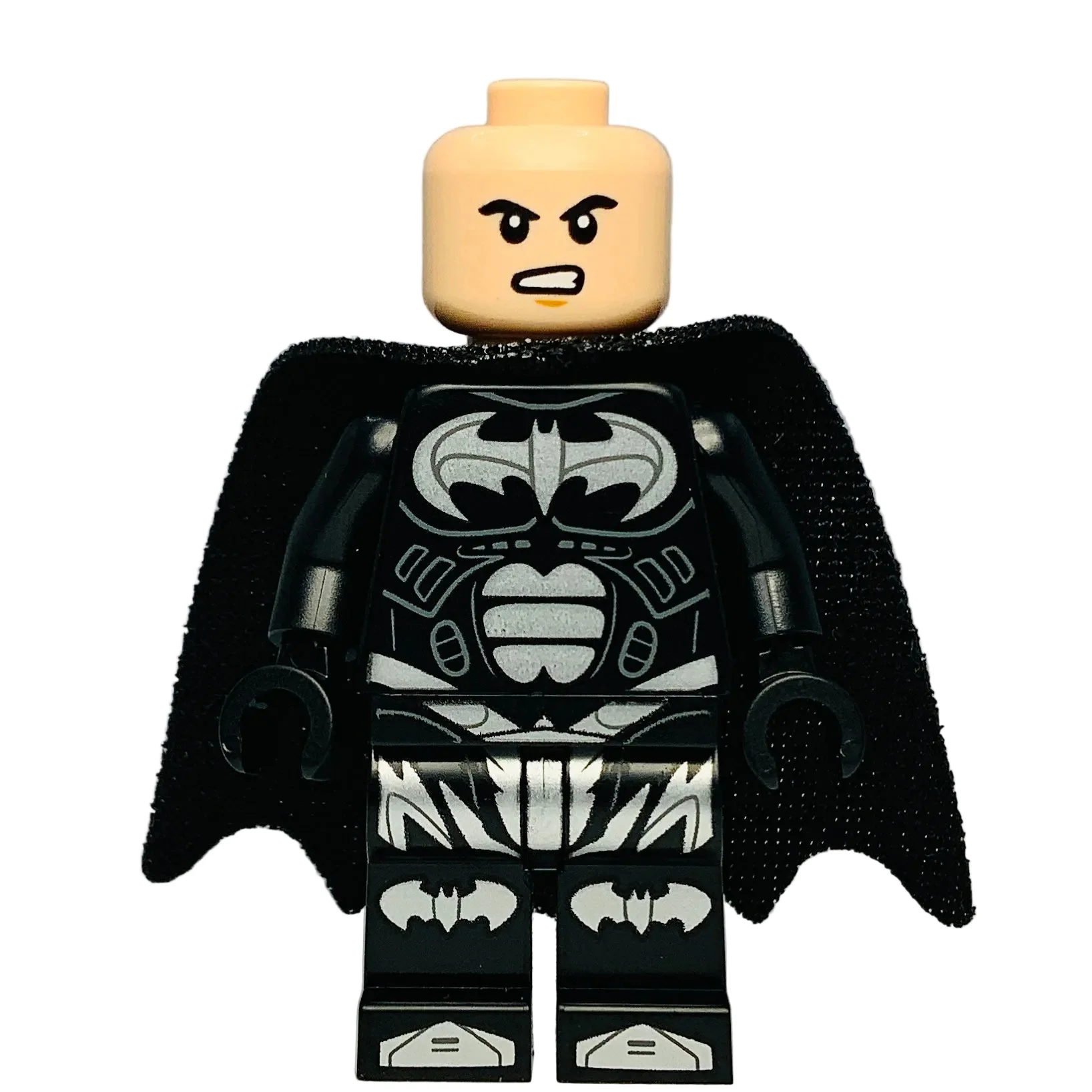 Batman - Black Suit with Silver Bats and Trim, sh1119 - LEGO® Batman™ Minifigure - Image 4