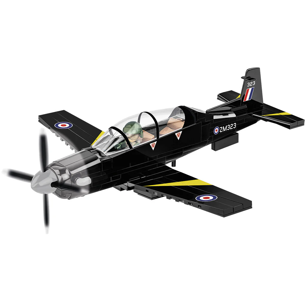 Beechcraft T-6 Texan II Turboprop Black Plane: Cobi Set #26626 - Image 3
