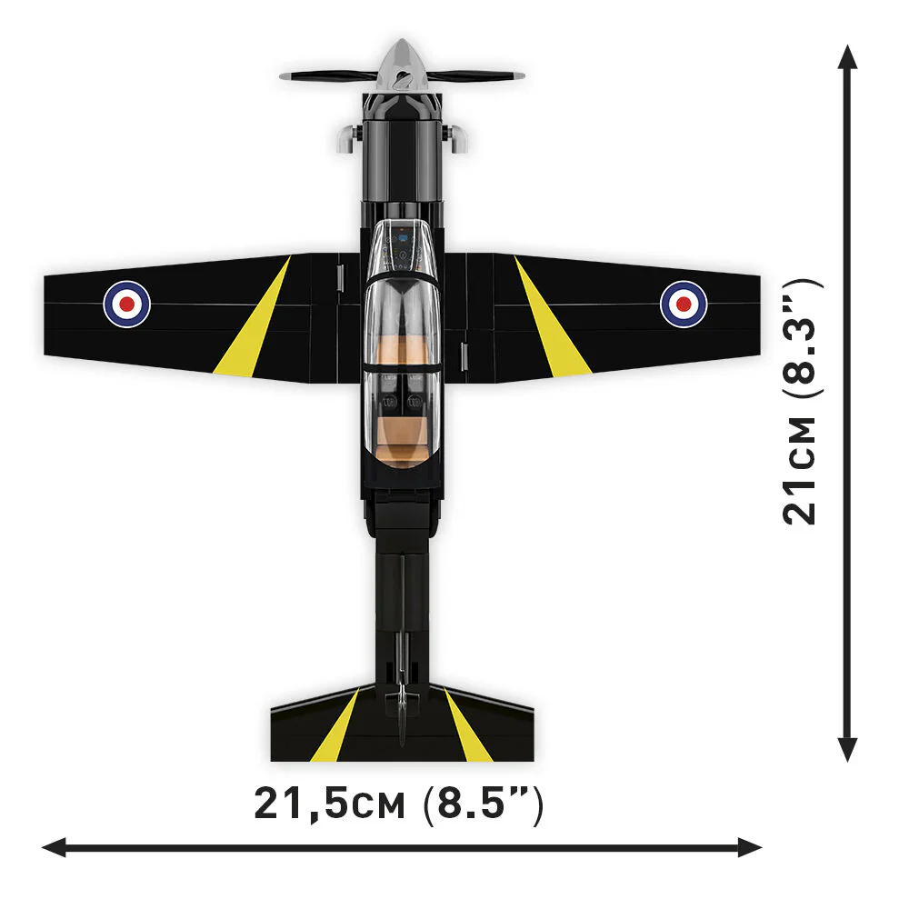 Beechcraft T-6 Texan II Turboprop Black Plane: Cobi Set #26626 - Image 5