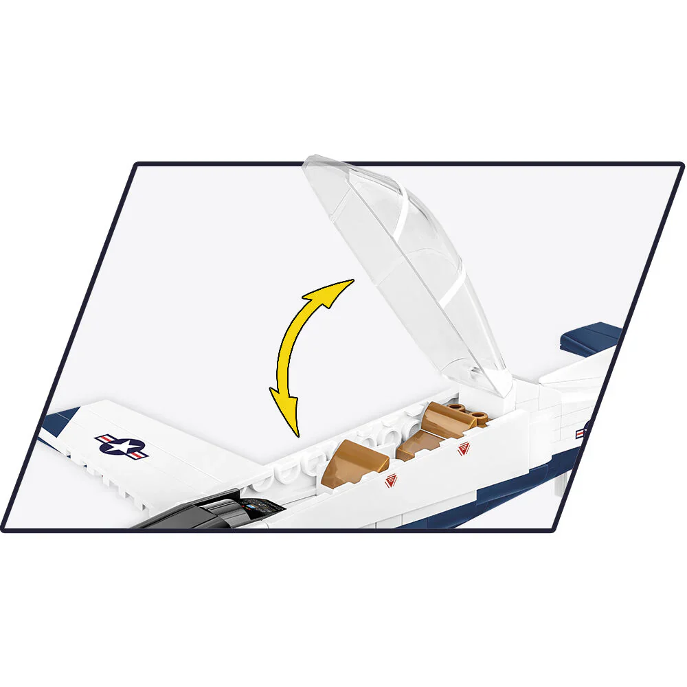 Beechcraft T-6 Texan II Turboprop Blue/White Plane: COBI Set #26624 - Image 6