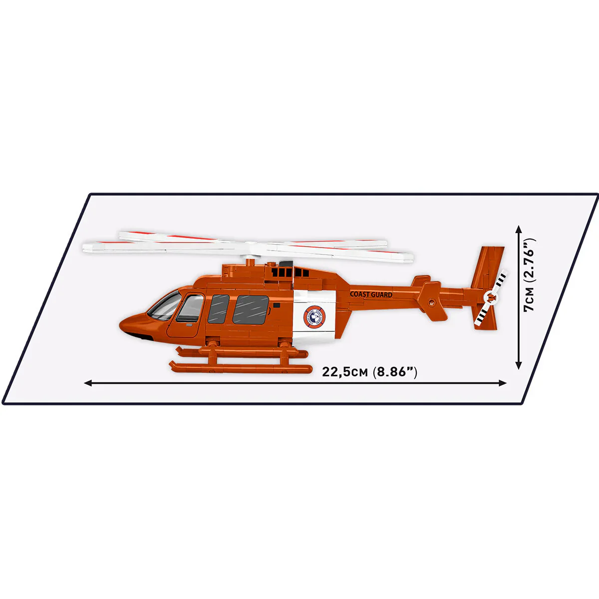 Bell 407 Coast Guard Helicopter: COBI Set #26627 - Image 6
