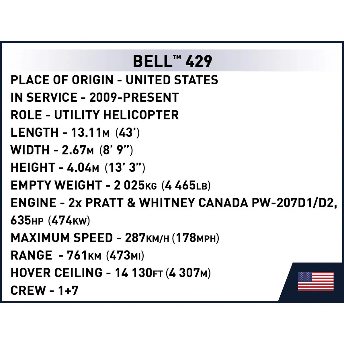 Bell 429 Air Ambulance Helicopter: COBI Set #26629 - Image 7