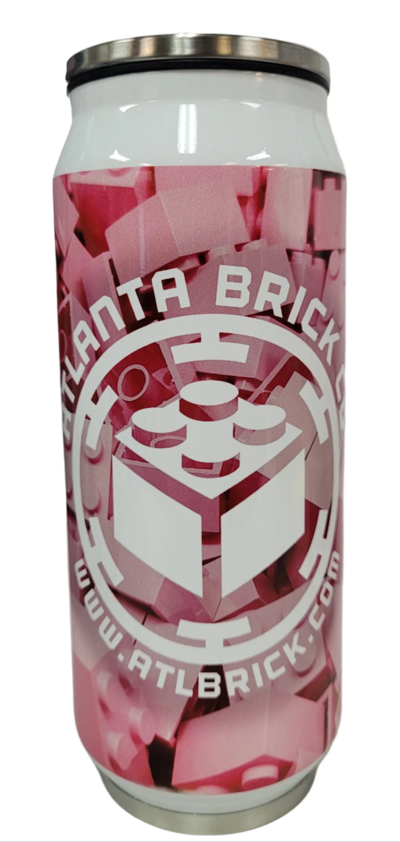 Bulk Brick Can Shaped Tumbler with Built In Straw - Image 7