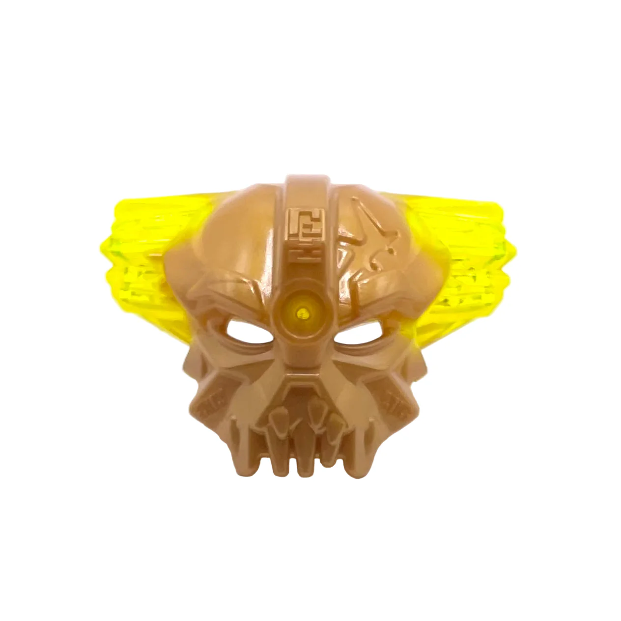 Bionicle Mask of Control with Marbled Trans-Neon Green Pattern, Part# 25532pb01