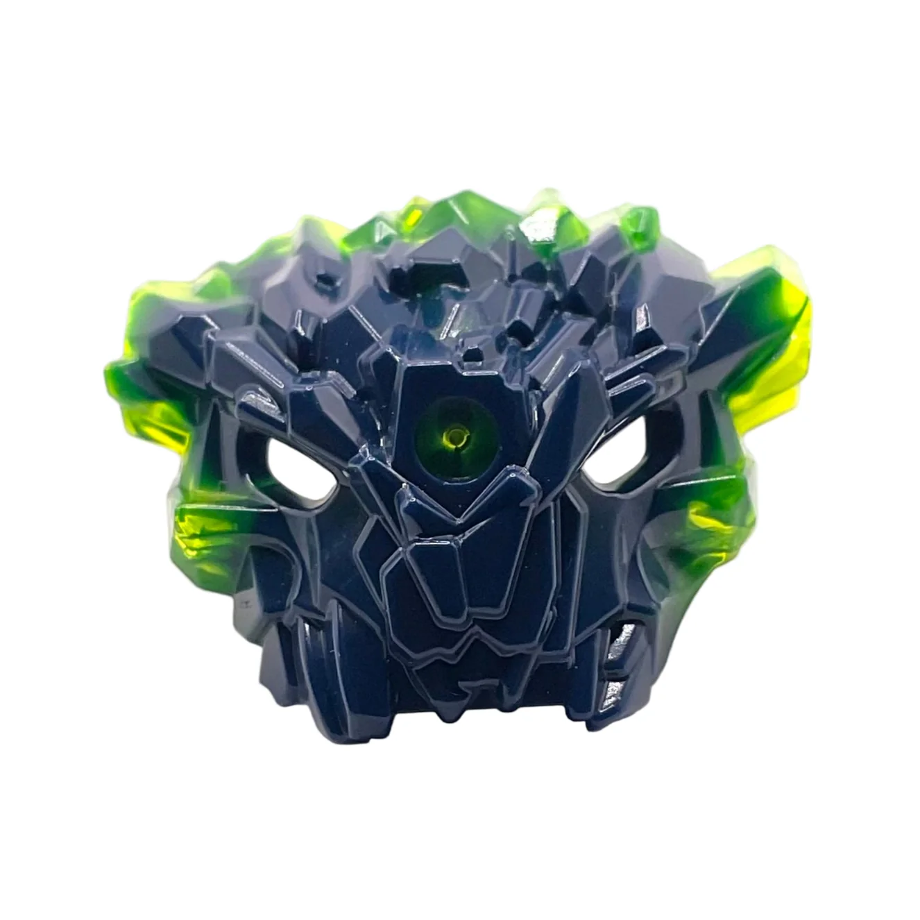 Bionicle Mask of Corruption with Marbled Trans-Neon Green Pattern, Part# 25531pb02
