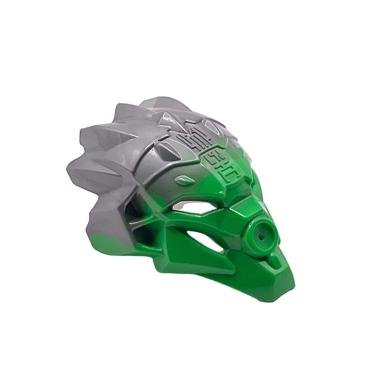 Bionicle Mask of Jungle (Unity) with Marbled Flat Silver Pattern, Part# 24155pb01