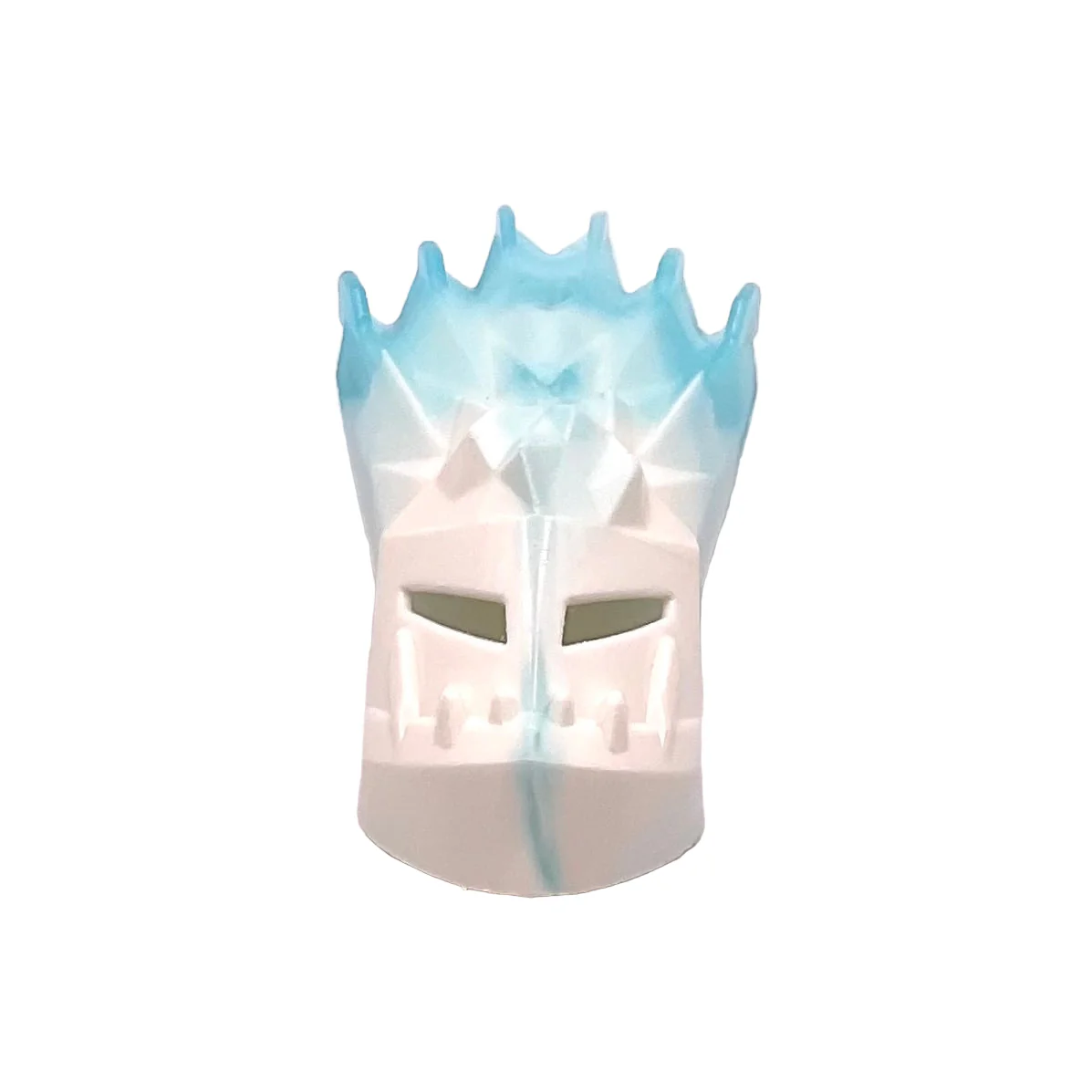 Bionicle Mask Strakk with Marbled Trans-Light Blue Pattern, Part# 64260pb01