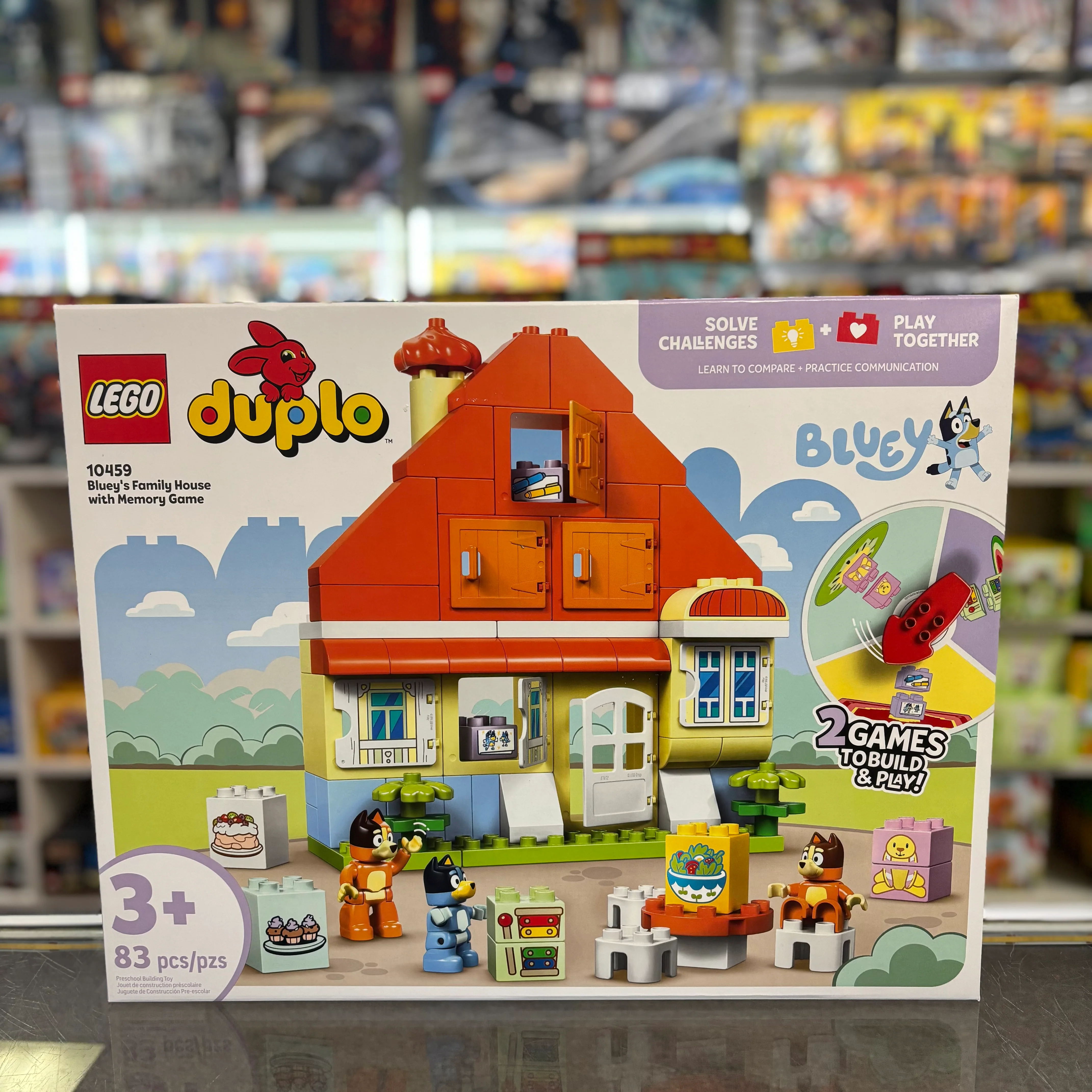 Bluey's Family House with Memory Game, 10459