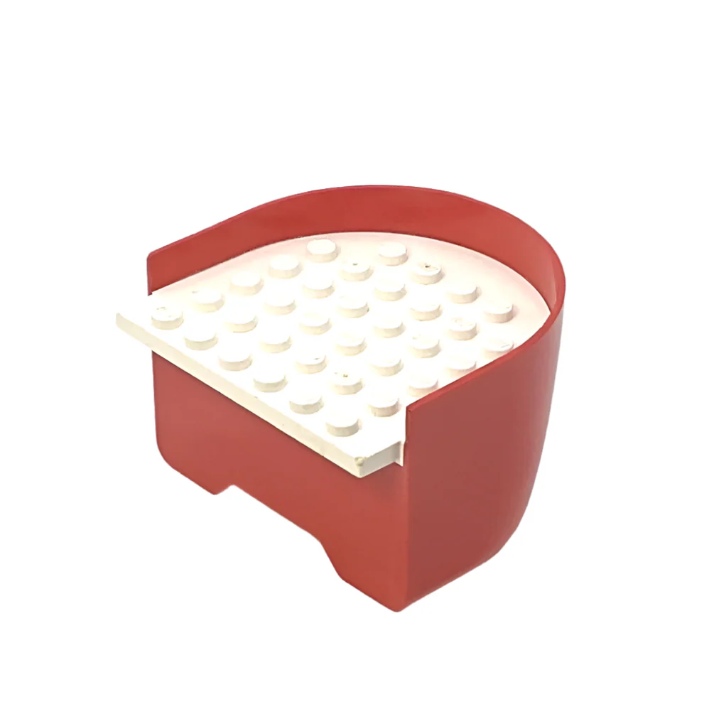 Boat, Hull Smooth Stern 6 x 6 x 3 1/3 with White Deck, Part# x147c02
