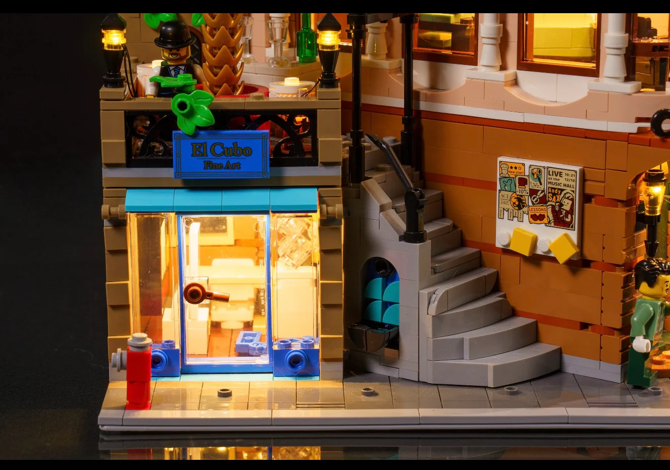 Boutique Hotel 10297 Custom Lighting Kit for LEGO® Set - Image 9
