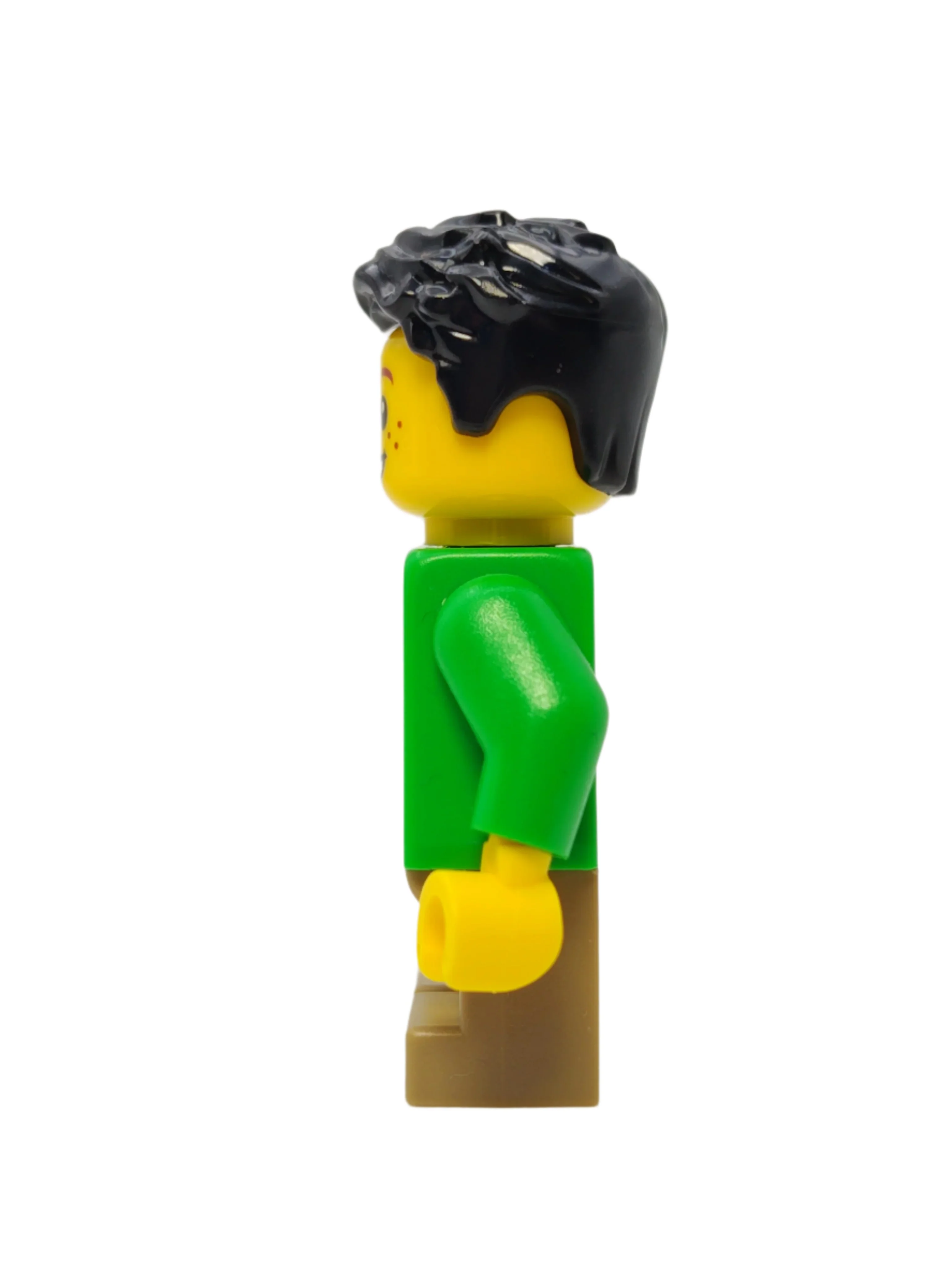 Boy Child - Bright Green Sweater with Zigzag Lines, hol332 - Image 2