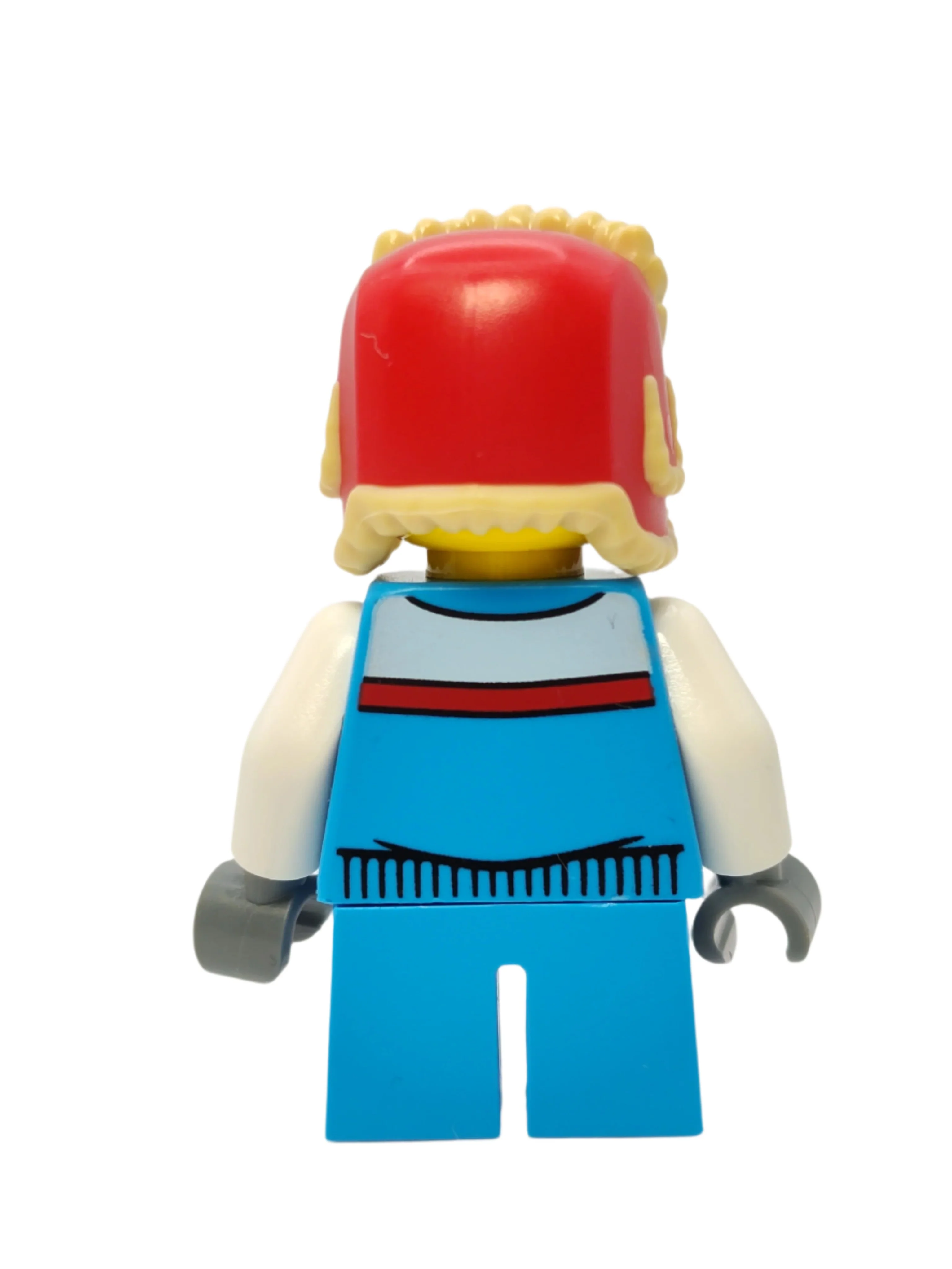 Boy Child - Dark Azure Jacket and Red Ushanka Hat, hol288 - Image 3