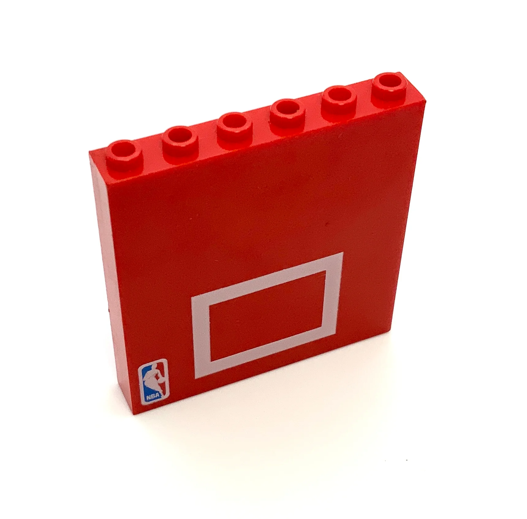 Brick 1 x 6 x 5 with Basketball Backboard Pattern, Part# 3754pb05
