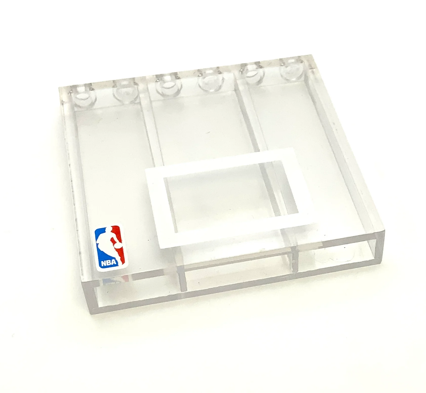 Brick 1 x 6 x 5 with Basketball Backboard Pattern, Part# 3754pb05 - Image 2