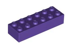 Brick 2x6, Part# 2456 - Image 2