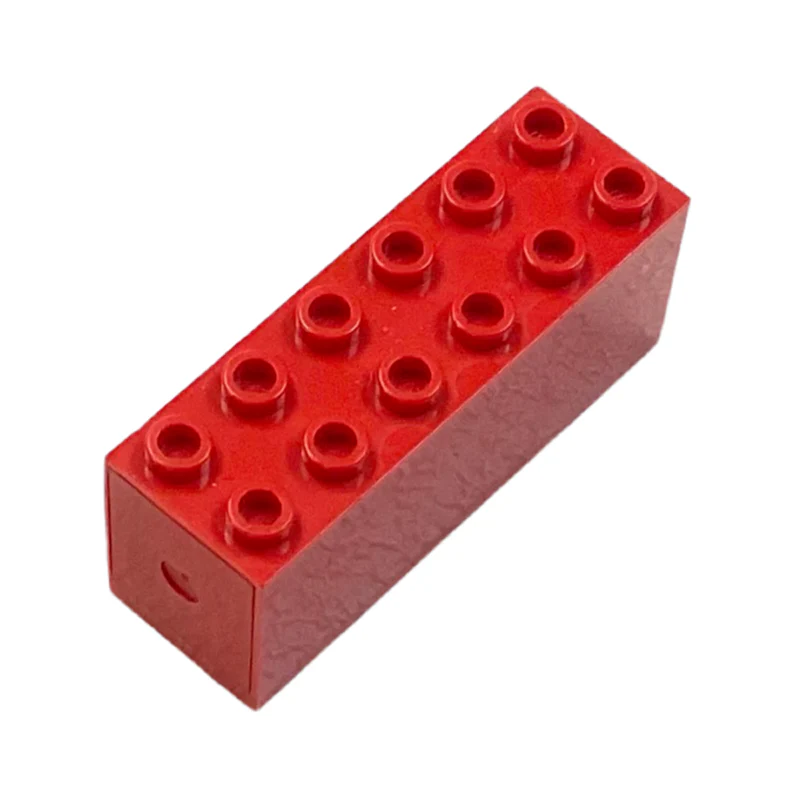 Brick, Modified 2 x 6 x 2 Weight - Bottom Sealed, Dimple on Ends, Part# 73090b - Image 2